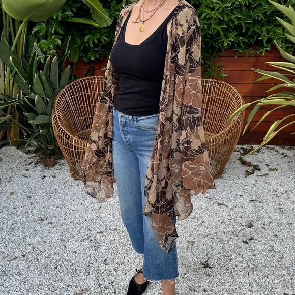 Sheer vintage duster kimono - Picture 2 of 11